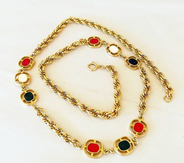 70s vintage statement necklace.