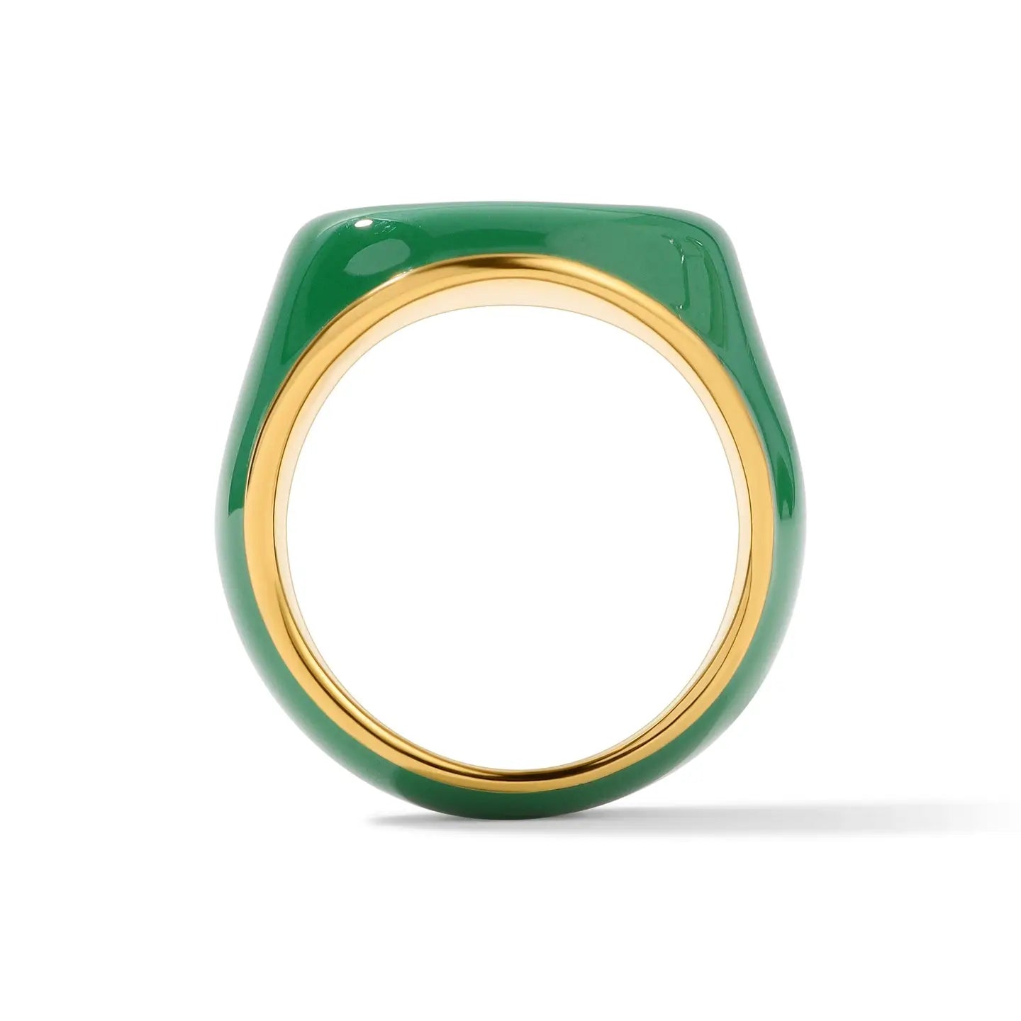 Blod Enamel Ring - Size 7