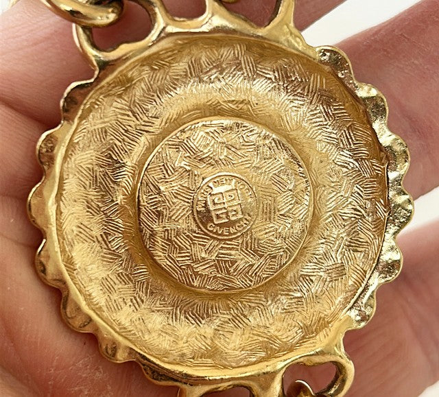 Runway statement Givenchy vintage 80s necklace.