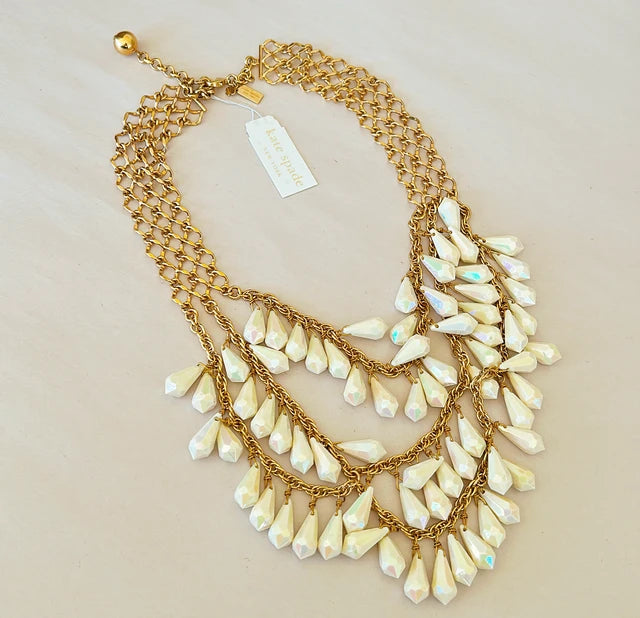 Never worn signed Kate Spade signed statement necklace.