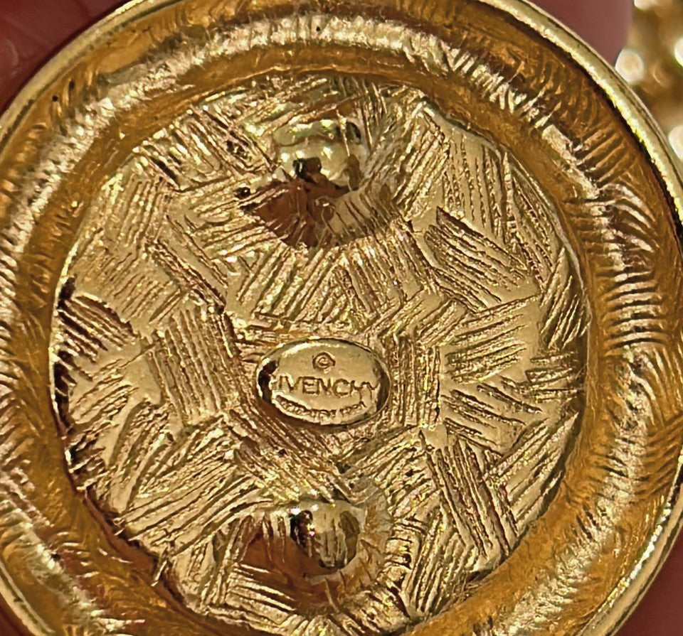 Classic signed Givenchy statement coin Cain necklace.