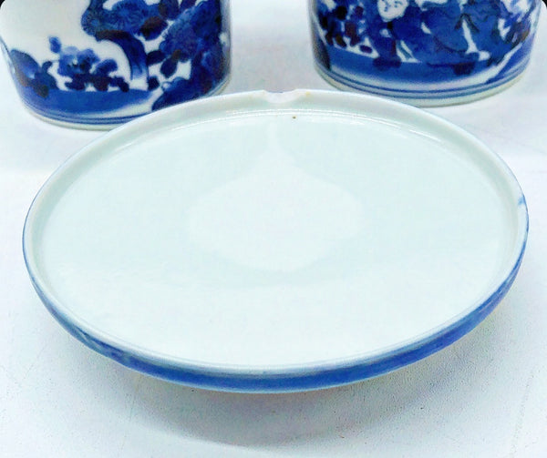 Blue and White Chinoiserie Motif Containers