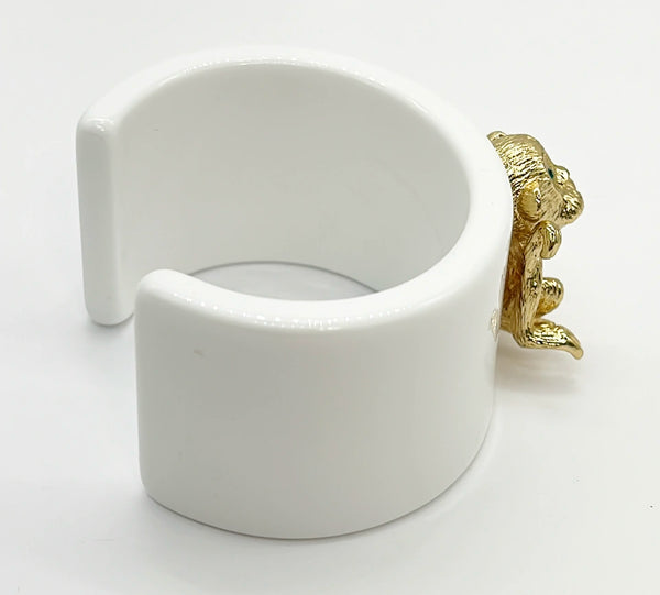 Large statement cuff with monkey accent.