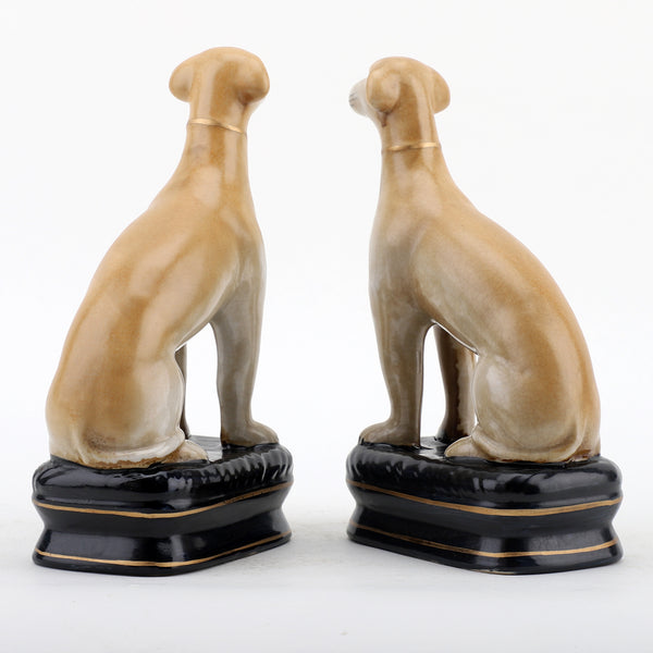 Pair of Porcelain Whippets