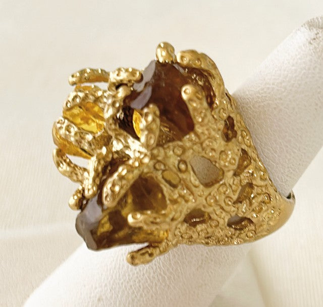 Extra large statement cocktail ring.