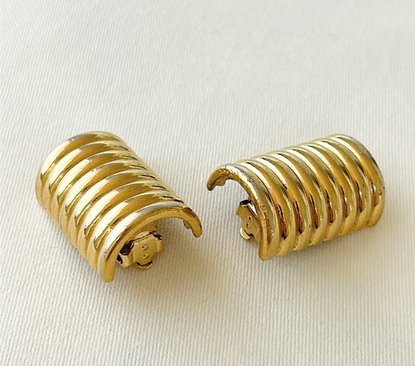Vintage Givenchy signed 1980s clip earrings