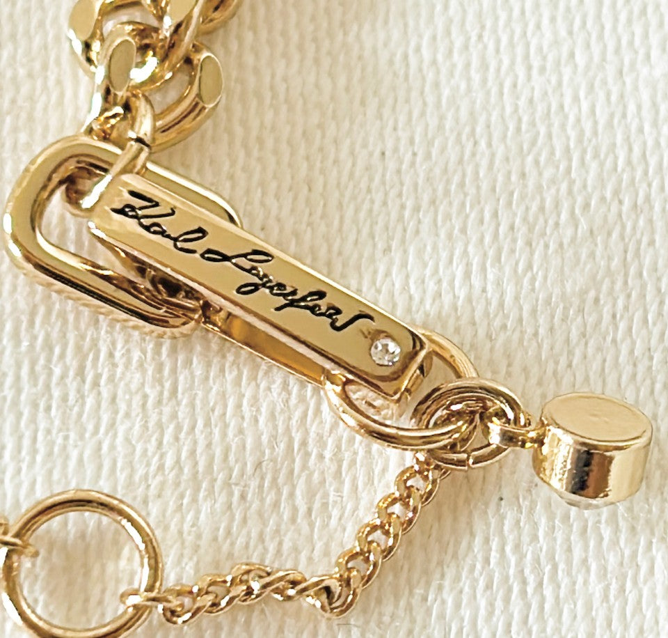 Fabulous signed Karl Lagerfeld designer couture necklace.