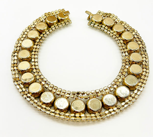 Vintage 1960s collar style statement necklace.