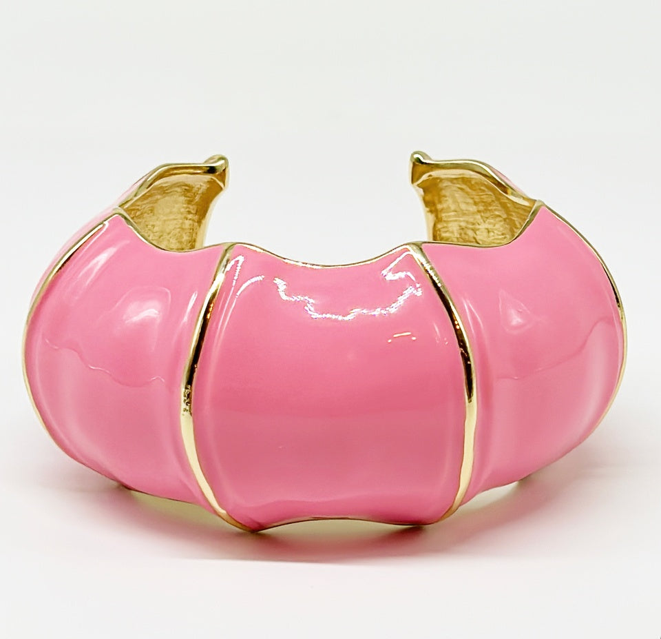 "The Lilly" Bamboo Cuff - Pink