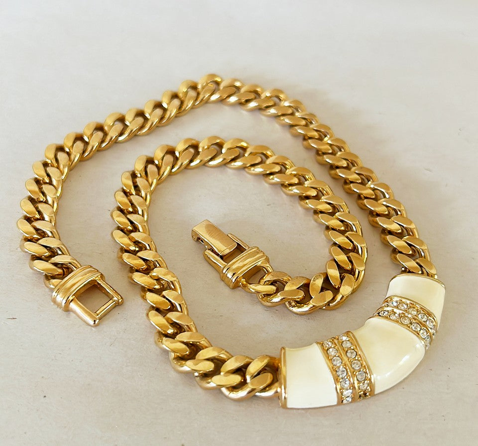 1990s bintagevdignec SALO couture style necklace by George K. Salo.