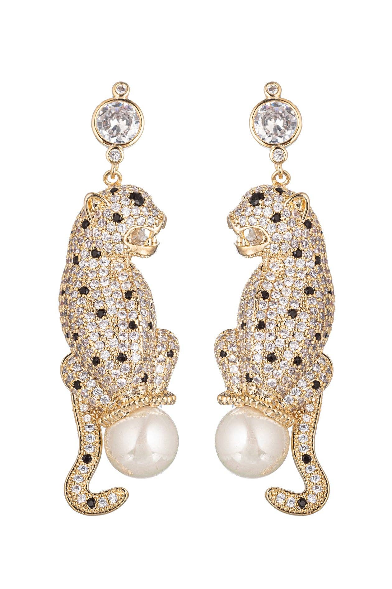 Double Leopard Earrings