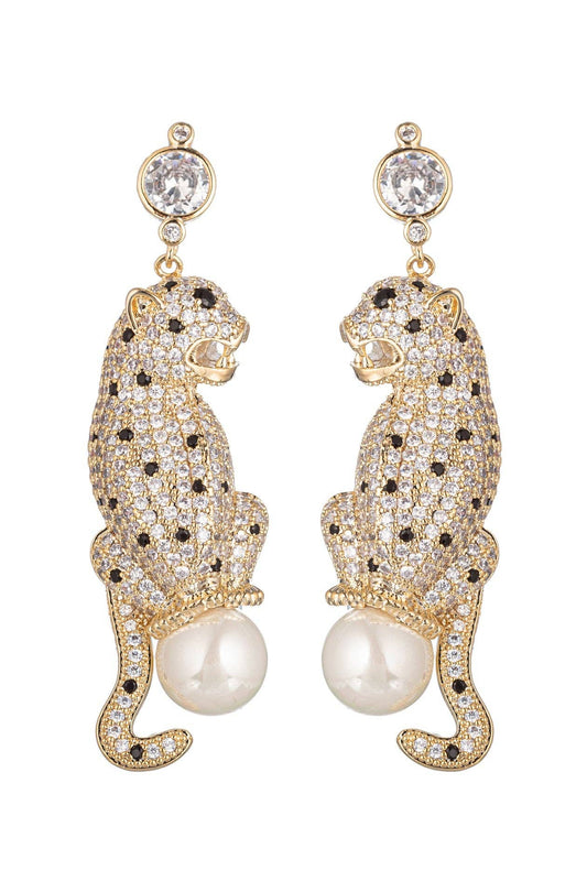 Double Leopard Earrings