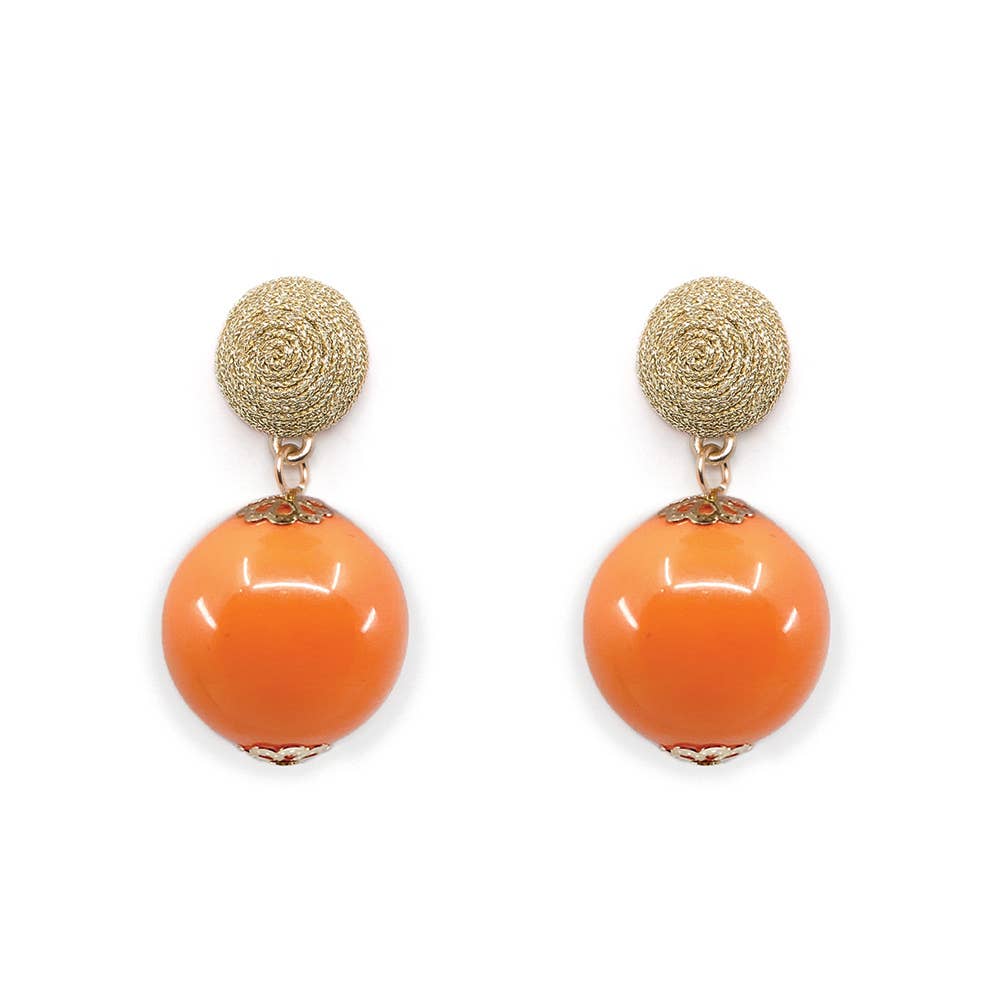 Thread Orange Candy Earring: Ice Blue