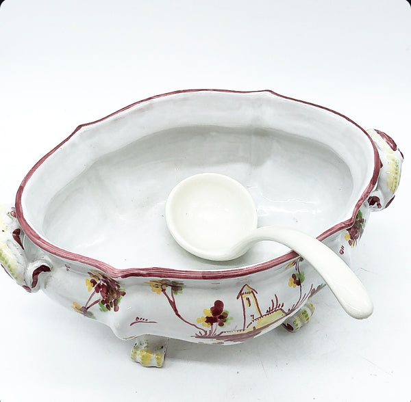 Vintage Hand Painted Soup Tureen