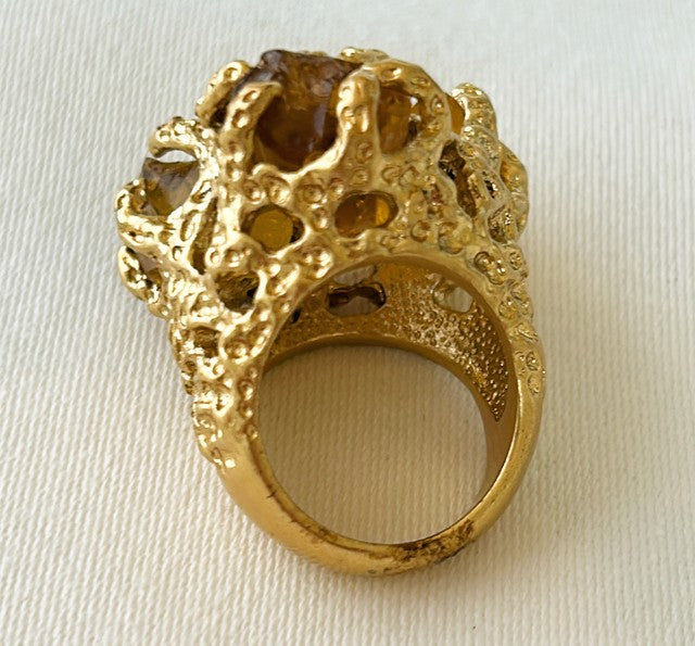 Extra large statement cocktail ring.