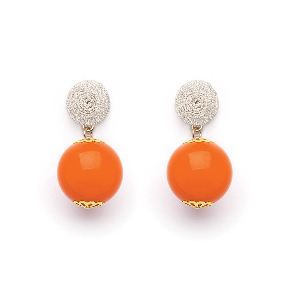 Thread Orange Candy Earring: Ice Blue