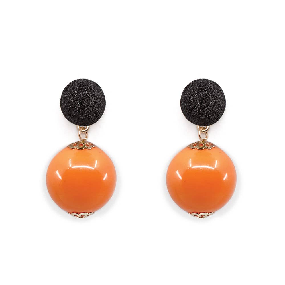 Thread Orange Candy Earring: Ice Blue