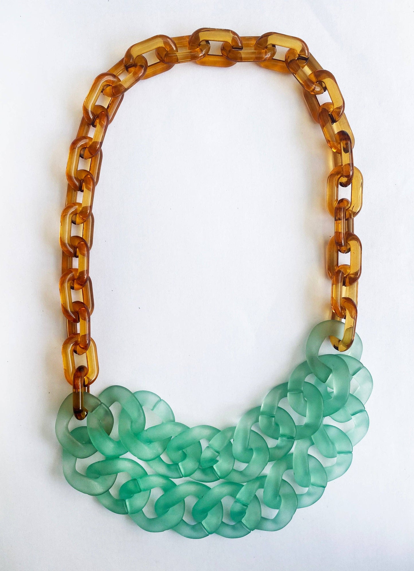 Infinite Colors Hannah Necklace - Teal Brown