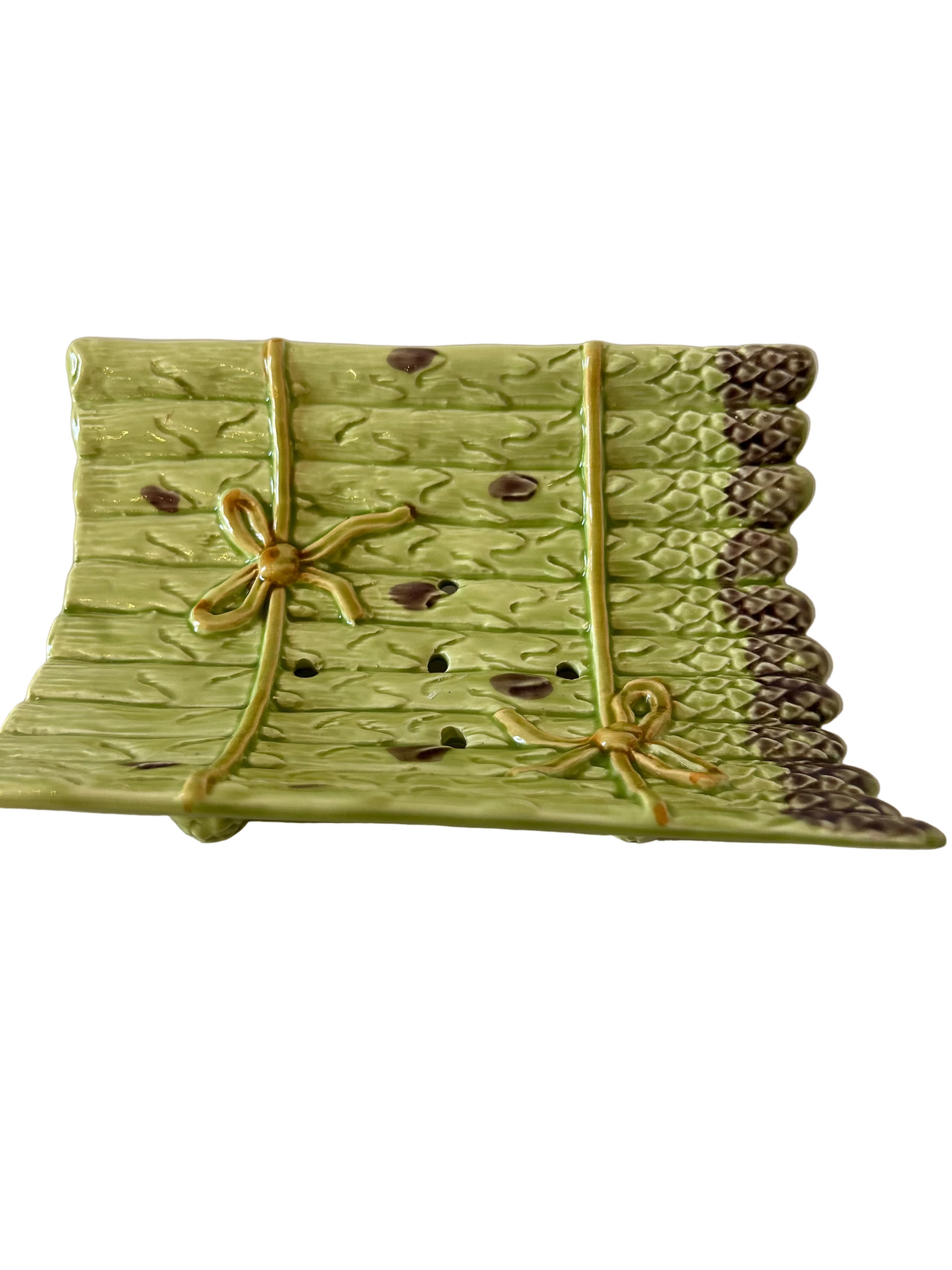 Barbotine asparagus dish