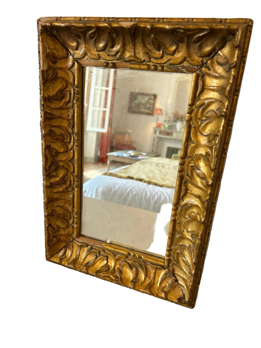 French giltwood mirror,