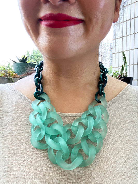 Infinite Colors Ivy Necklace -  Teal Ivy Green