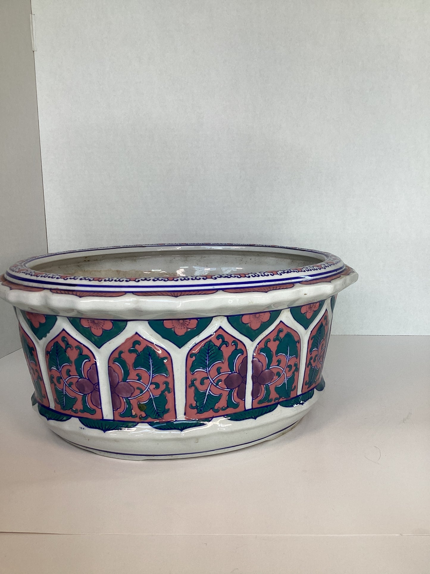 Large Hand Painted Planter