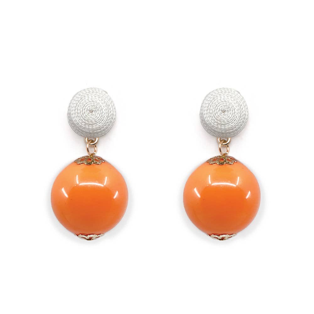 Thread Orange Candy Earring: Ice Blue