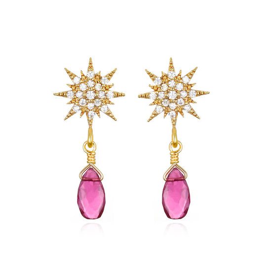 Starburst Posts-Pink Tourmaline