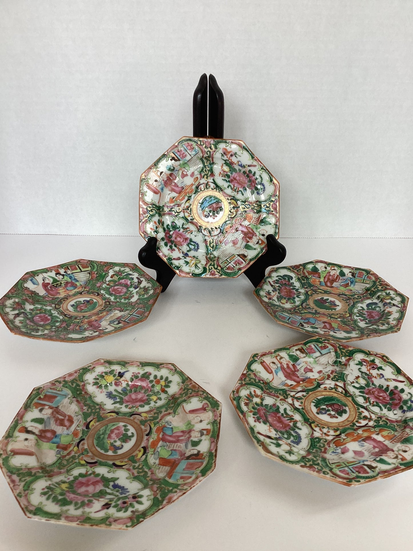 Zoo - Set of 5 - Rose Med. Square Dishes
