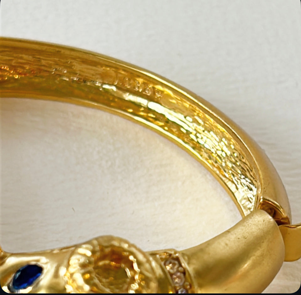 Vintage double rams head bracelet by J Crew