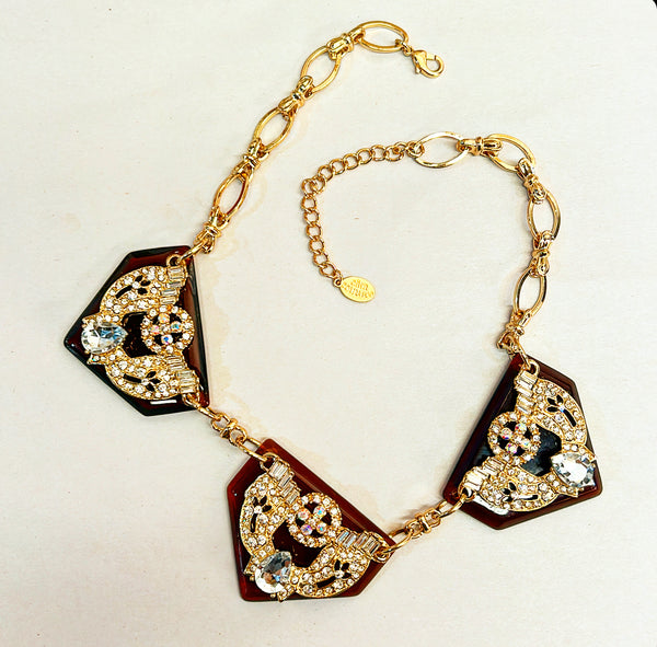 Newer signed statement necklace by Cara Couture.