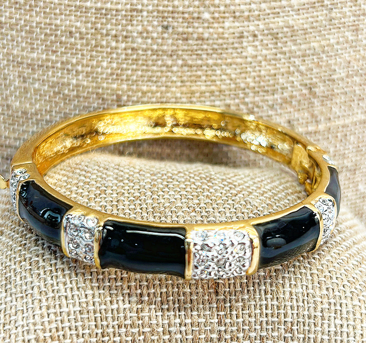 Vintage 1990s SAL gold metal bangle