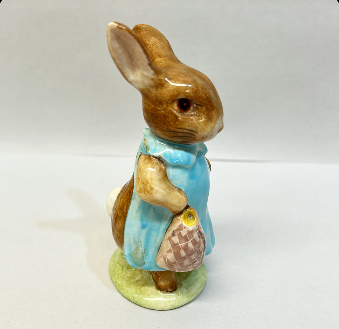 1980s vintage signed Beatrix Potters Mrs Flopsy Bunny figure.