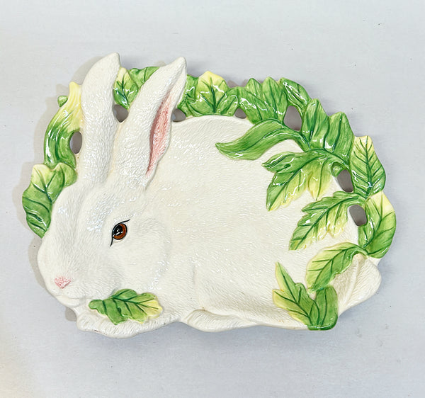 Classic 90s bunny plate by Fitz &amp; Floyd.