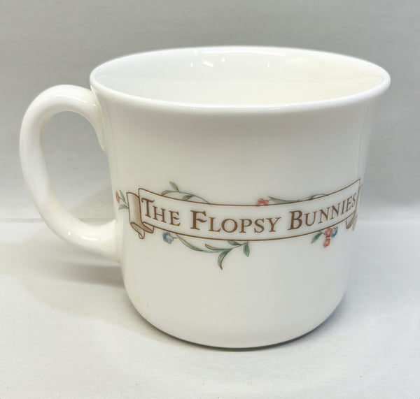 1980s vintage Beatrix Potter The Flopsy Bunnies mug with one handle