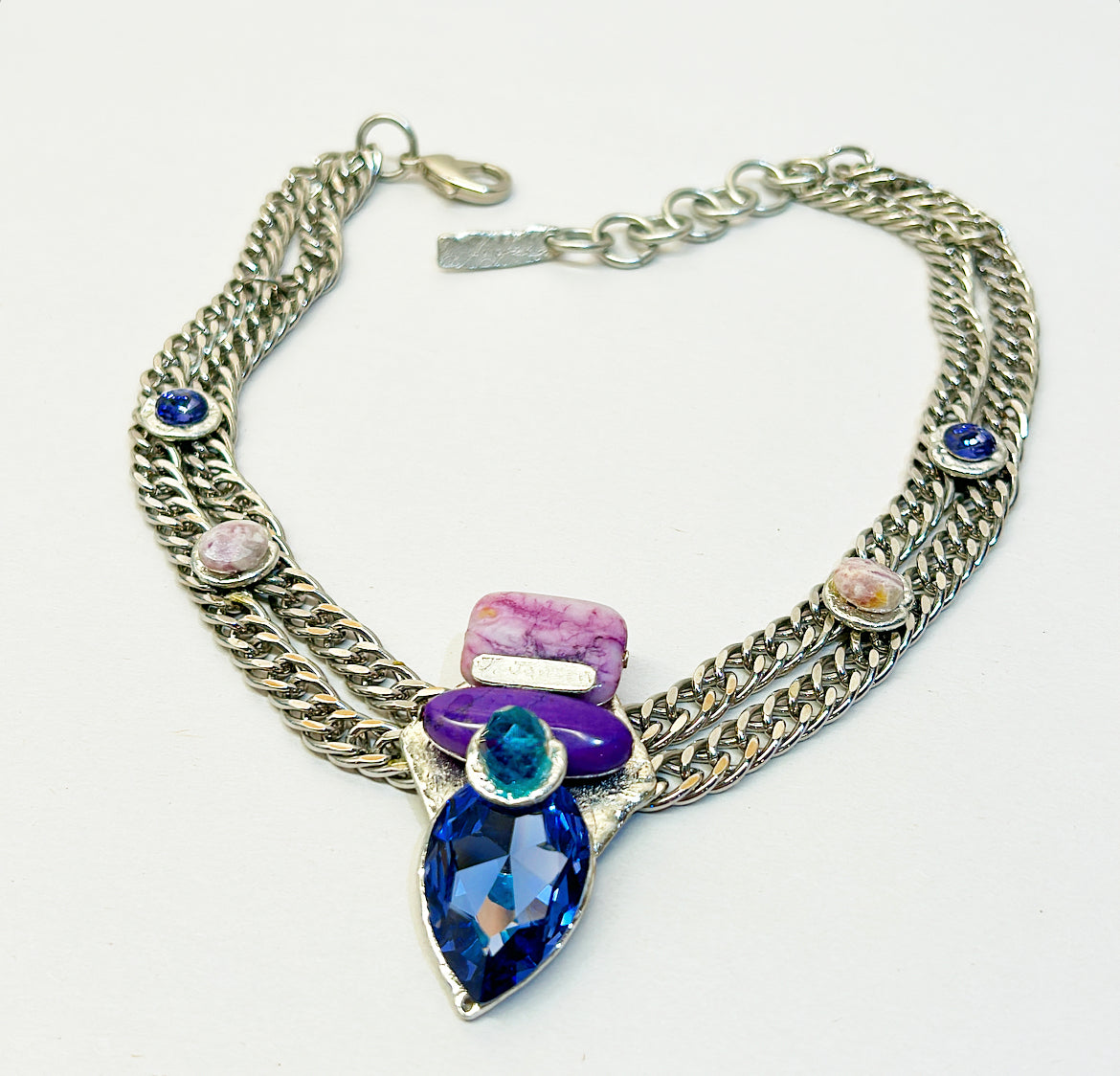 Fabulous statement necklace signed by designer J. Jensen.