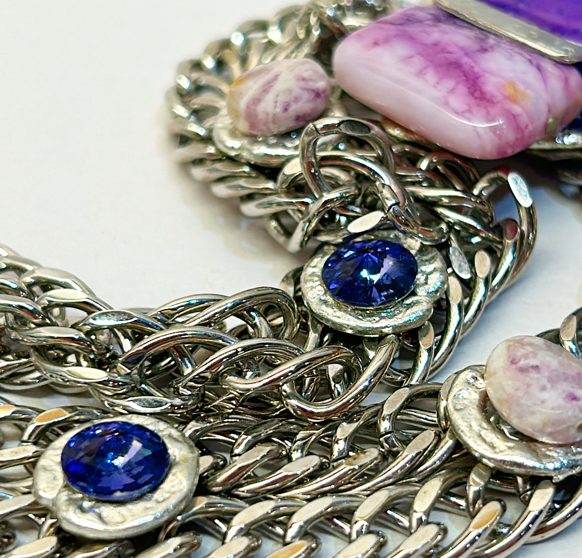 Fabulous statement necklace signed by designer J. Jensen.