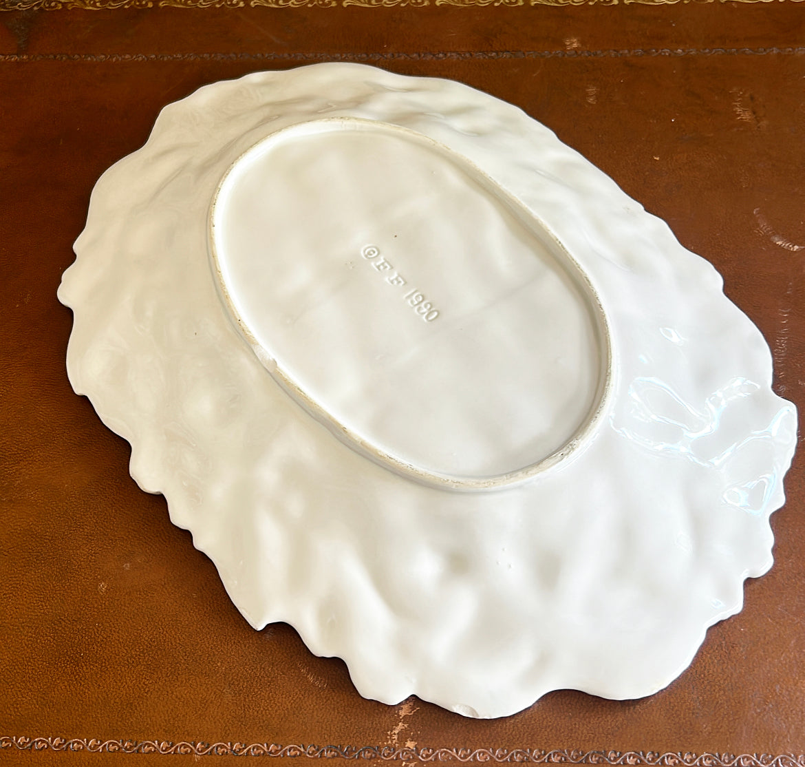 1990 Fitz &amp; Floyd stamped wild berries serving platter.