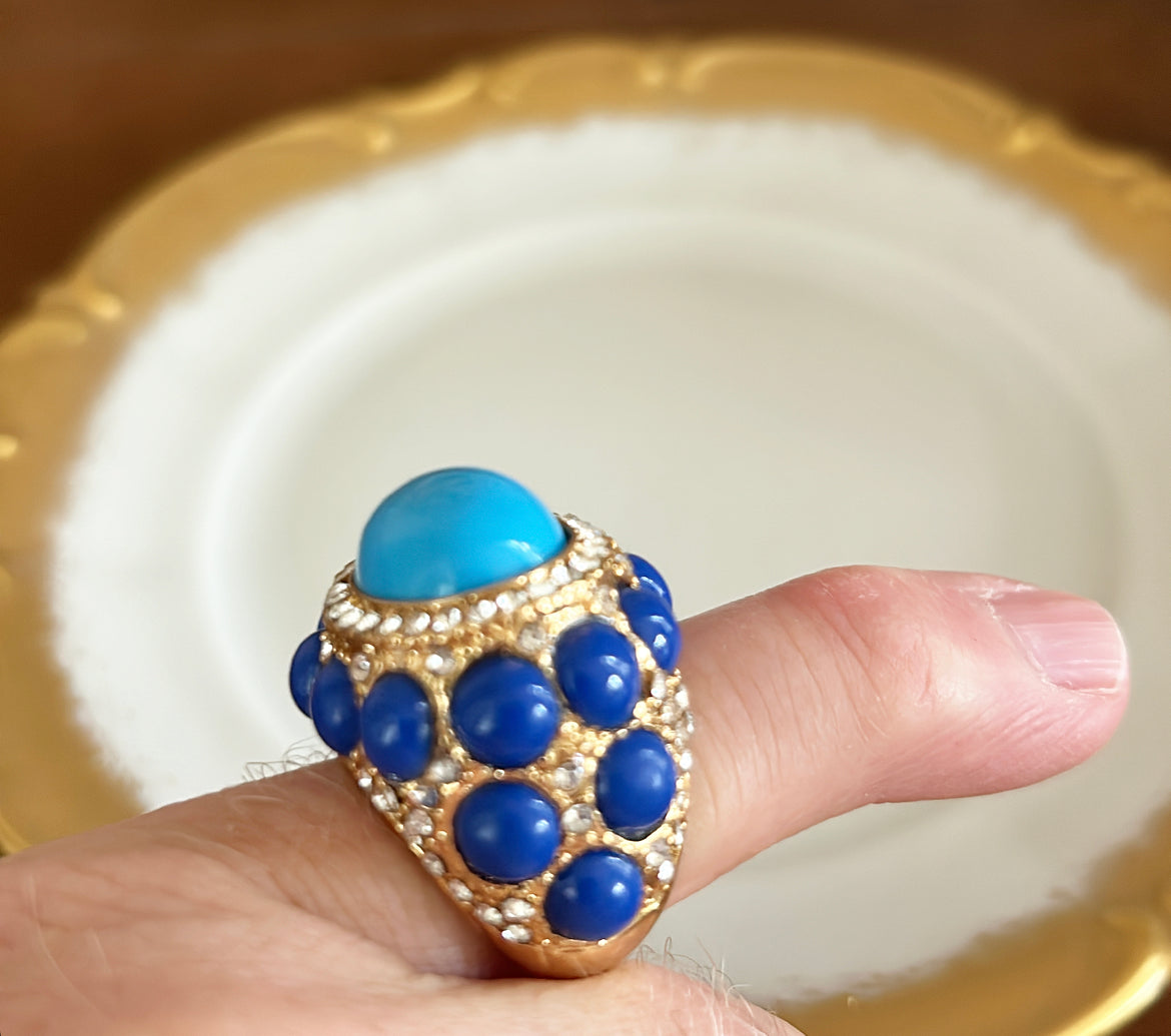 Extra large cocktail statement ring