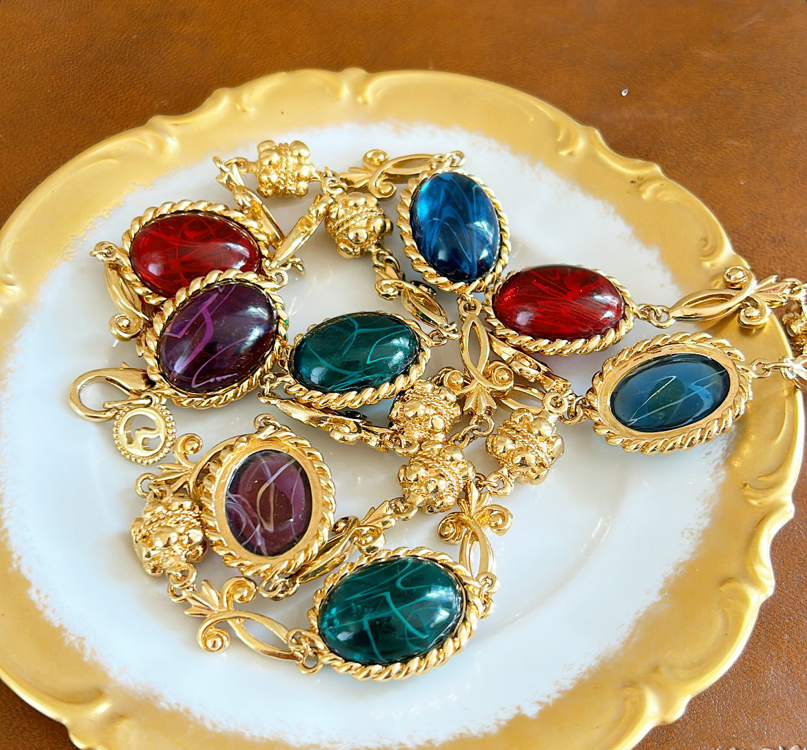 Massive vintage signed St John statement necklace