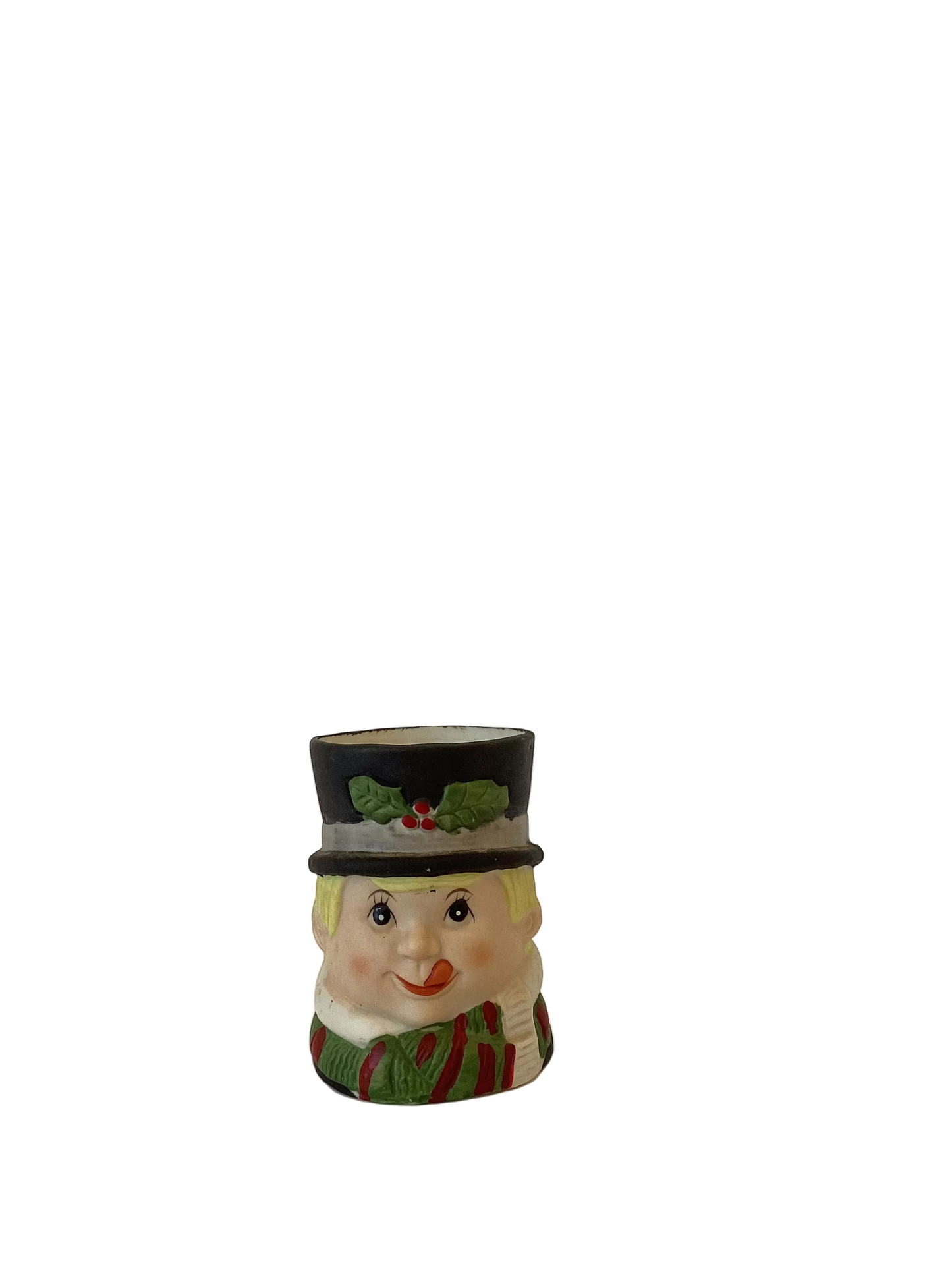 M04 - Custom Vintage Child Head Vase - Beaded Tree