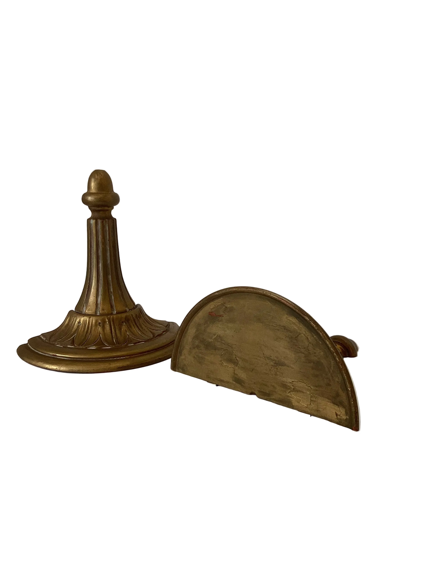 LS - Pair of vintage wood wall brackets