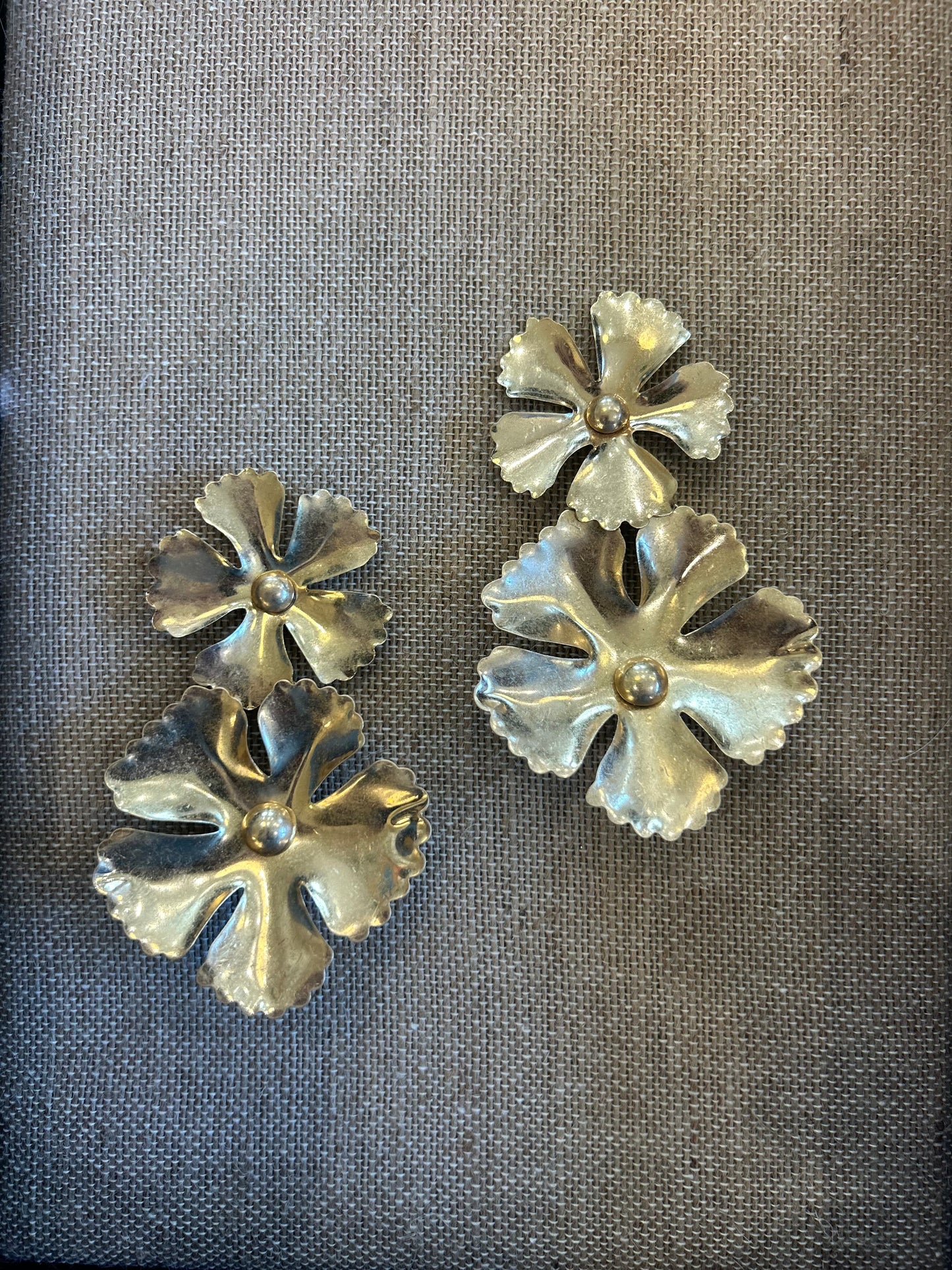 Large Statement Earrings -Floral