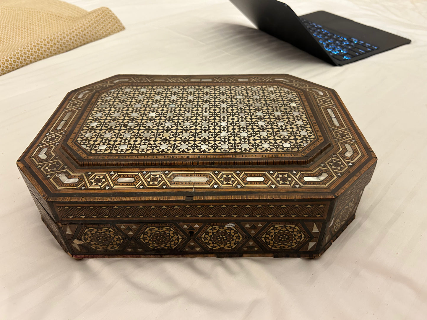 Egyptian hand-inlaid jewelry box