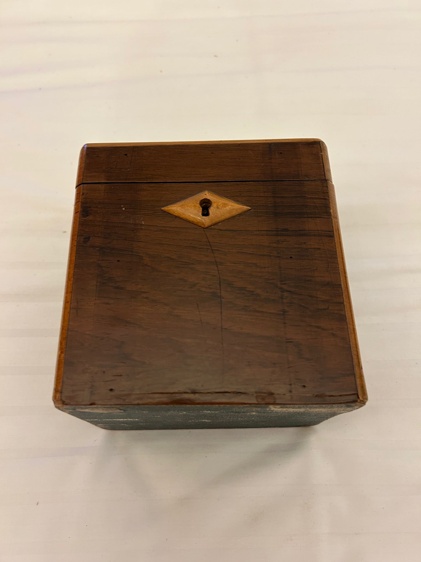 English Georgian Regency mahogany tea caddy box