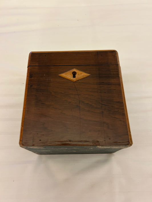 English Georgian Regency mahogany tea caddy box
