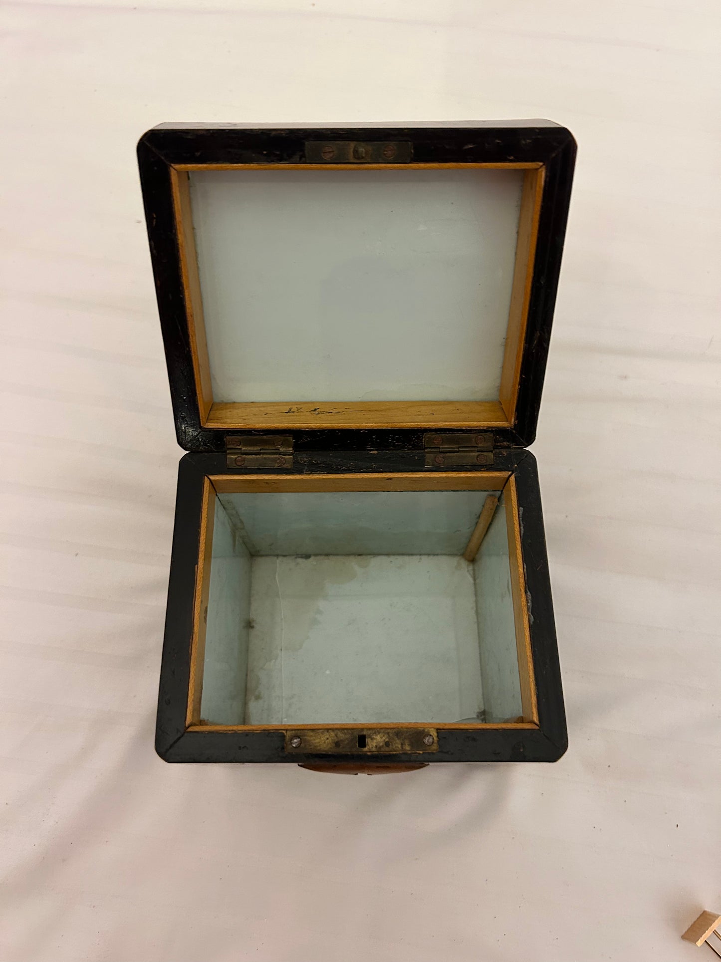 English Georgian Regency mahogany tea caddy box