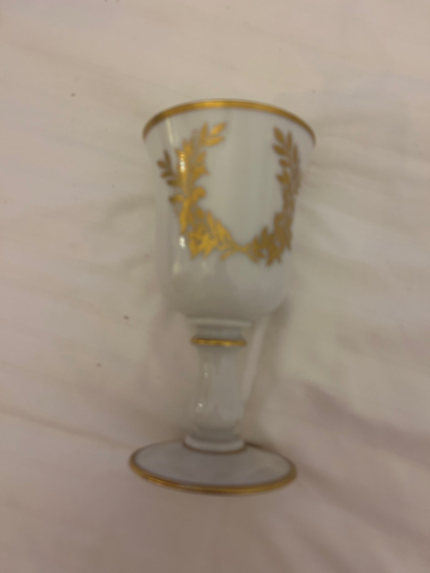 ntique French opaline glass marriage goble