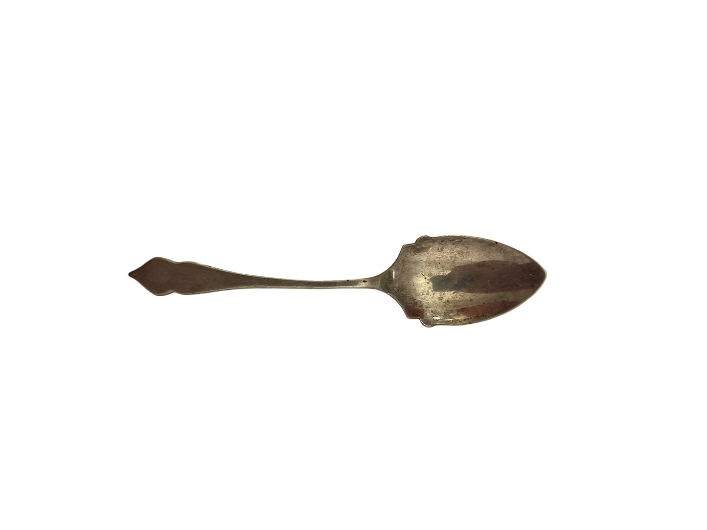 Antique coin silver serving spoon