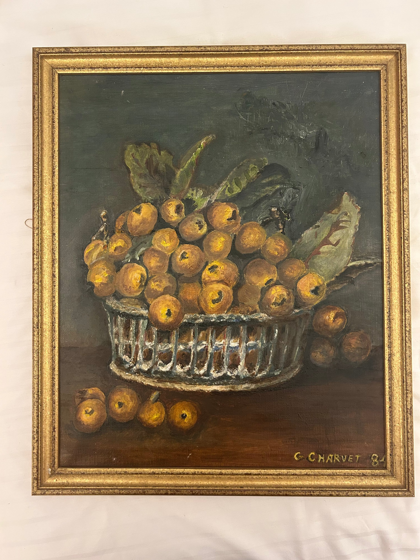 Painting is signed and dated "G. CHARVET 84
